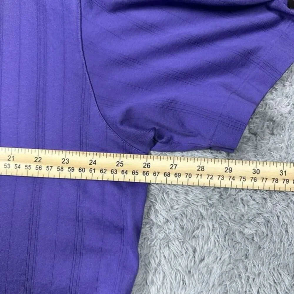 Nike Tiger Woods Collections Golf Shirt Men's XXL Fit Dry Polo‎ Polyester Purple